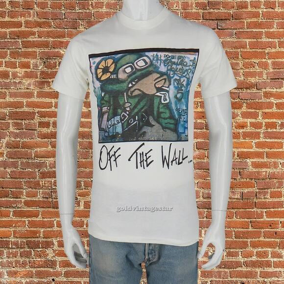 90s Vintage Off The Wall Graffiti MAW Art Ware Street Art Tagging T Shirt Tee S